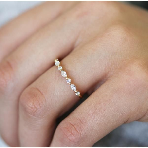 Gold Moissanite Ring