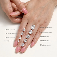 Load image into Gallery viewer, Two-Tone Oval Cut Four Prong Lab Grown Diamond Engagement Ring