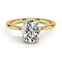 Load image into Gallery viewer, Classic Four-Prong Oval Cut Lab Grown Diamond Engagement Ring