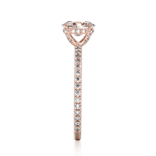 Load image into Gallery viewer, Four Prong Oval Shaped Lab Grown Diamond Engagement Ring With Hidden Halo