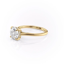 Load image into Gallery viewer, Classic Four-Prong Round Cut Lab Grown Diamond Engagement Ring With Hidden Halo