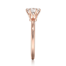 Load image into Gallery viewer, Classic Six-Prong Round Cut Lab Grown Diamond Engagement Ring