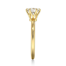 Load image into Gallery viewer, Classic Six-Prong Round Cut Lab Grown Diamond Engagement Ring