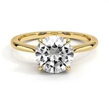 Load image into Gallery viewer, Four Prong Solitaire Round Cut Lab Grown Diamond Engagement Ring