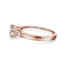 Load image into Gallery viewer, Brilliant Solitaire Round Cut Lab Grown Diamond Engagement Ring With Accents