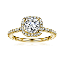 Load image into Gallery viewer, Brilliant Halo Round Cut Lab Grown Diamond Engagement Ring