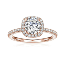 Load image into Gallery viewer, Brilliant Halo Round Cut Lab Grown Diamond Engagement Ring