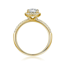Load image into Gallery viewer, Brilliant Halo Round Cut Lab Grown Diamond Engagement Ring