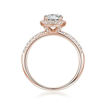 Load image into Gallery viewer, Brilliant Halo Round Cut Lab Grown Diamond Engagement Ring