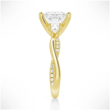 Load image into Gallery viewer, Timeless Elegance Princess-Cut Moissanite Ring