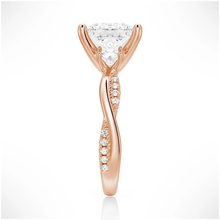 Load image into Gallery viewer, Timeless Elegance Princess-Cut Moissanite Ring