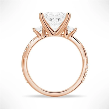 Load image into Gallery viewer, Timeless Elegance Princess-Cut Moissanite Ring