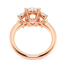 Load image into Gallery viewer, Classic Oval Cut Three Stone Moissanite Engagement Ring