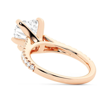 Load image into Gallery viewer, Heart Shaped Split-Shank Moissanite Engagement Ring