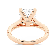 Load image into Gallery viewer, Heart Shaped Split-Shank Moissanite Engagement Ring