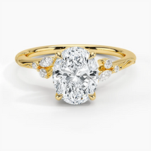 Load image into Gallery viewer, Petite Oval Shaped Moissanite Engagement Ring