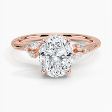 Load image into Gallery viewer, Petite Oval Shaped Moissanite Engagement Ring