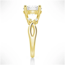 Load image into Gallery viewer, Enchanted Forest Oval Shaped Moissanite Ring