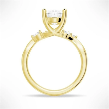 Load image into Gallery viewer, Enchanted Forest Oval Shaped Moissanite Ring