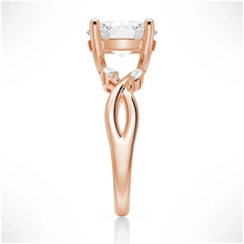 Load image into Gallery viewer, Enchanted Forest Oval Shaped Moissanite Ring