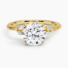 Load image into Gallery viewer, Elegant Round Shaped Moissanite Engagement Ring