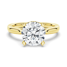 Load image into Gallery viewer, Eternal Heart Solitaire Round Moissanite Ring