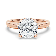 Load image into Gallery viewer, Eternal Heart Solitaire Round Moissanite Ring