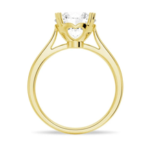 Load image into Gallery viewer, Eternal Heart Solitaire Round Moissanite Ring