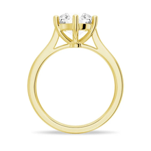 Load image into Gallery viewer, Classic Cathedral-Style Round Engagement Ring