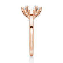 Load image into Gallery viewer, Classic Cathedral-Style Round Engagement Ring