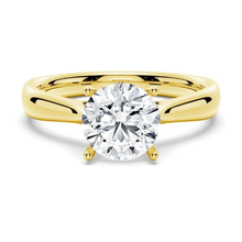 Load image into Gallery viewer, Classic 4-Prong Solitaire Round Moissanite Ring