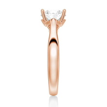 Load image into Gallery viewer, Classic 4-Prong Solitaire Round Moissanite Ring
