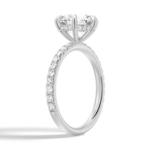Load image into Gallery viewer, Radiant Moissanite Ring With Hidden Halo
