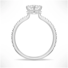 Load image into Gallery viewer, French Pavé Marquise Moissanite Engagement Ring With Hidden Halo