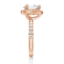 Load image into Gallery viewer, Round Shaped Moissanite Halo Engagement Ring