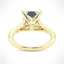 Load image into Gallery viewer, Princess Cut Split-Shank Moissanite Ring