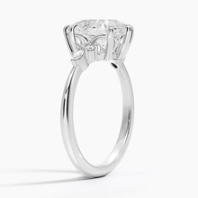 Load image into Gallery viewer, Elegant Pear Moissanite Engagement Ring with Accent Stones