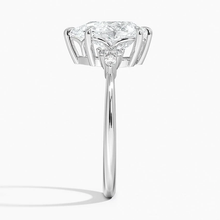 Load image into Gallery viewer, Elegant Pear Moissanite Engagement Ring with Accent Stones