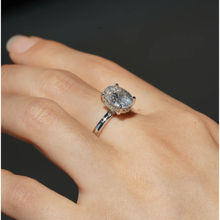 Load image into Gallery viewer, Velvet Dreams Oval Solitaire Moissanite Ring