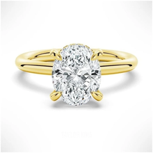Load image into Gallery viewer, Velvet Dreams Oval Solitaire Moissanite Ring