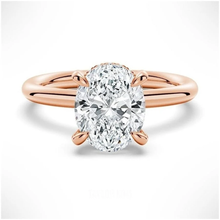 Load image into Gallery viewer, Velvet Dreams Oval Solitaire Moissanite Ring