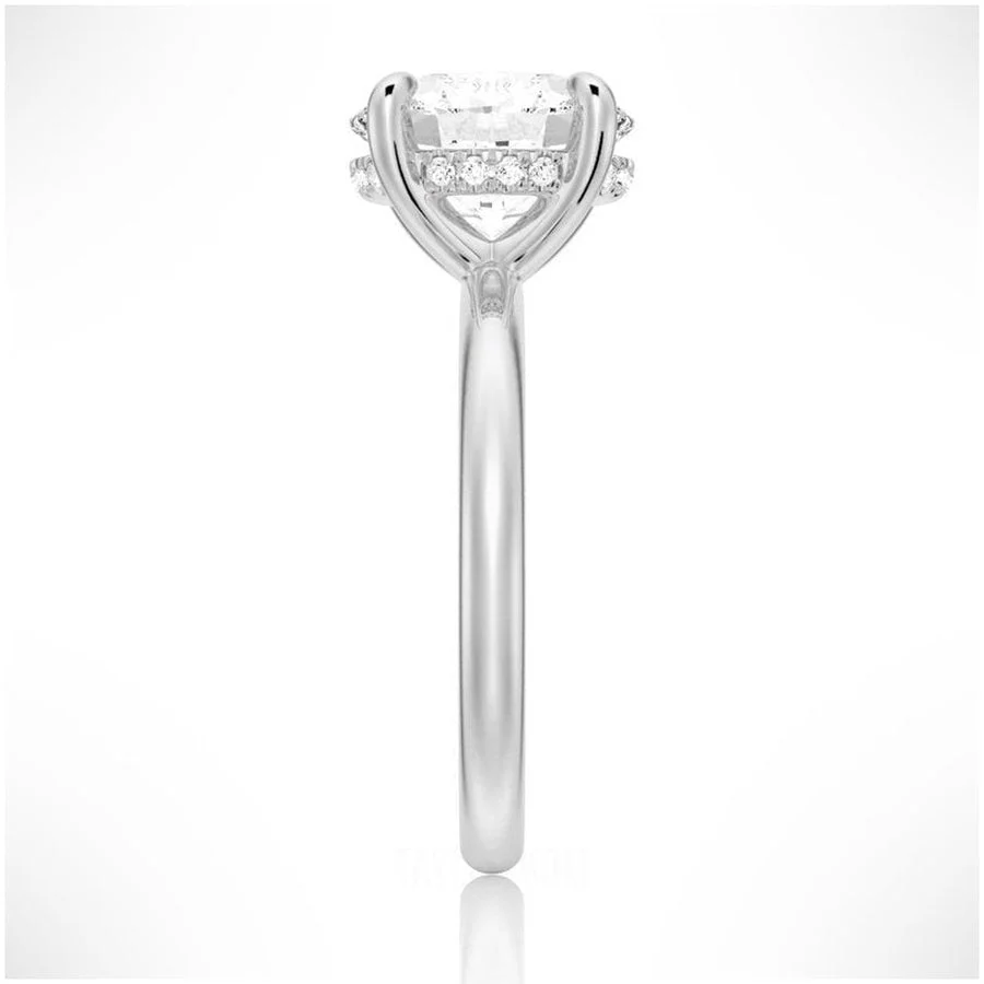 Velvet Dreams Oval Solitaire Moissanite Ring