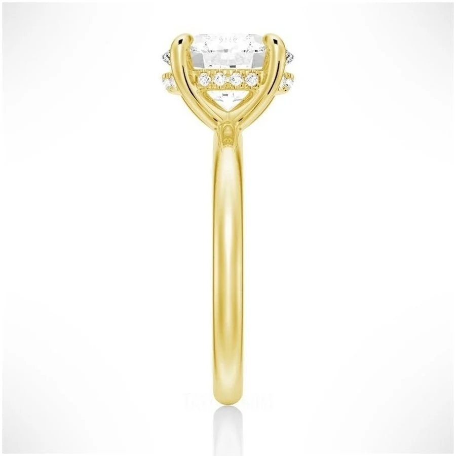 Velvet Dreams Oval Solitaire Moissanite Ring