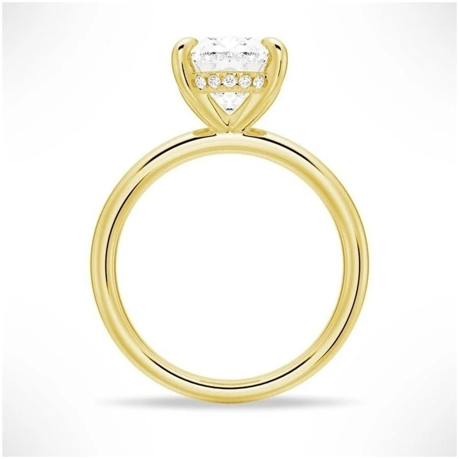 Velvet Dreams Oval Solitaire Moissanite Ring