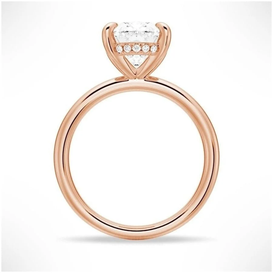 Velvet Dreams Oval Solitaire Moissanite Ring