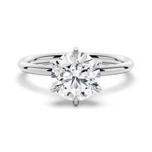 Load image into Gallery viewer, Solitaire Round Hidden Halo Moissanite Bridal Set