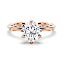 Load image into Gallery viewer, Solitaire Round Hidden Halo Moissanite Bridal Set