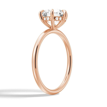 Load image into Gallery viewer, Solitaire Round Hidden Halo Moissanite Bridal Set