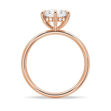 Load image into Gallery viewer, Solitaire Round Hidden Halo Moissanite Bridal Set