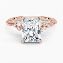 Load image into Gallery viewer, Elegant Radiant Cut Moissanite Engagement Ring
